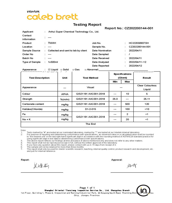 Tetramethylammonium hydroxide 25% in water