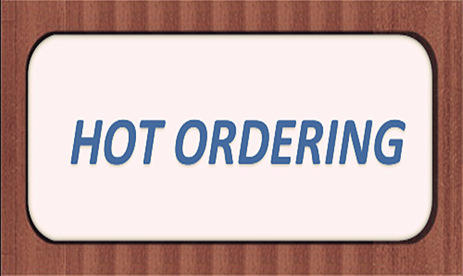 Hot ordering of quaternary ammonium compounds products